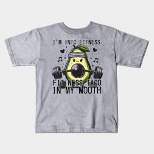 I'm into fitness fit'ness avocado in my mouth for vegan Kids T-Shirt